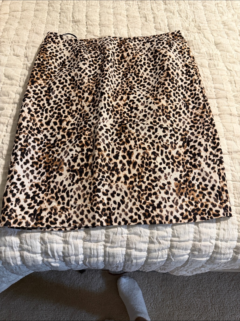 Calvin Klein Leopard Print Pencil Skirt - Brown/Black